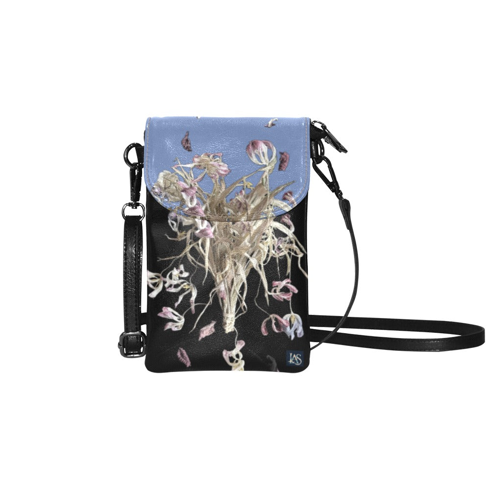 Tulip Chambrey Blue Small Cell Phone Purse
