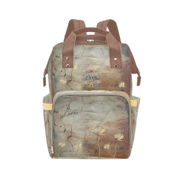Rusty Life Tuscany Tulips Multi-Function Diaper Backpack/Diaper Bag