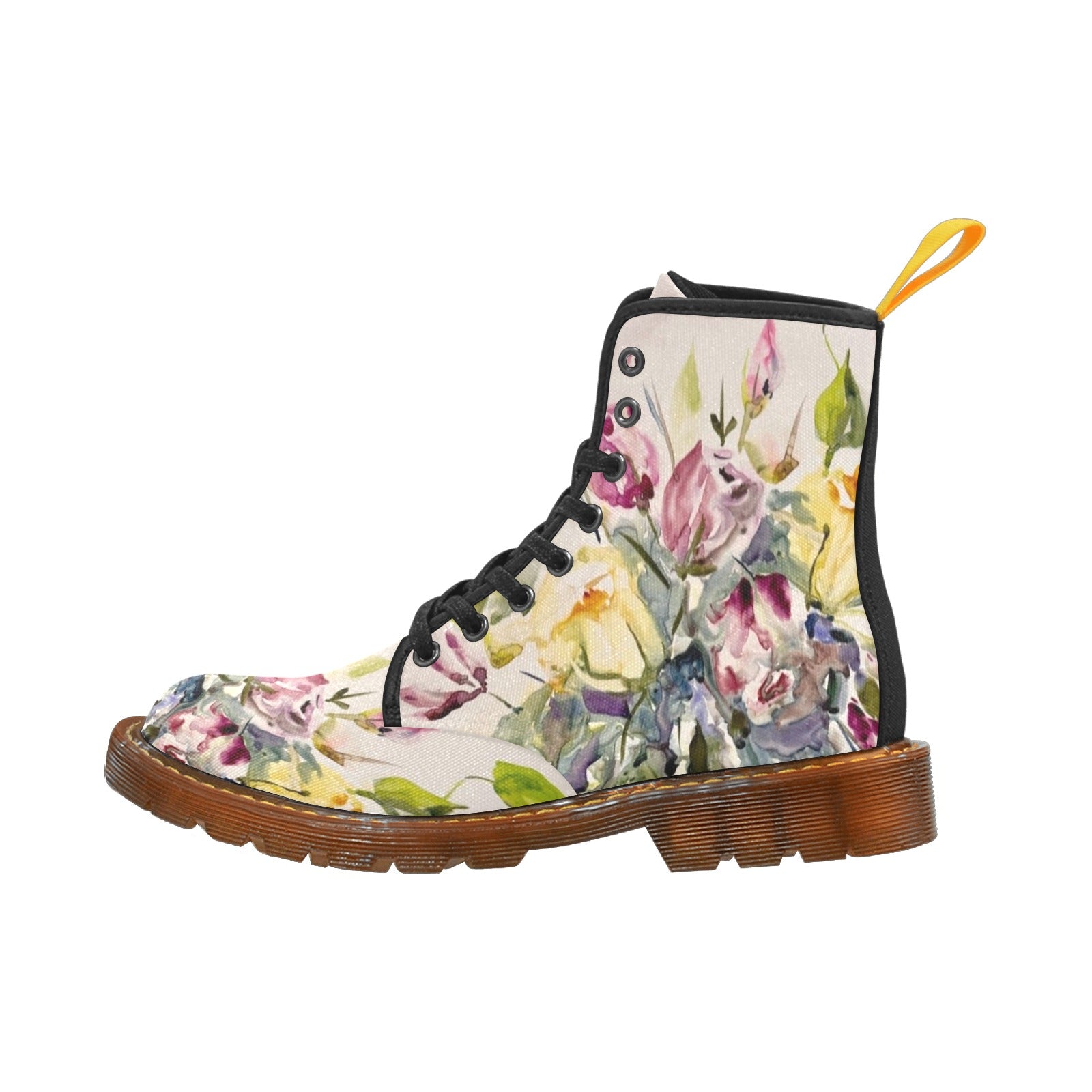 Tulip Bundle Custom Canvas Boots For Women
