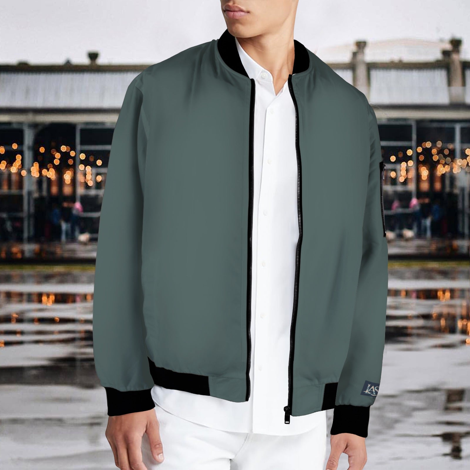 Earth Deep Sage Men's Bomber Jacket