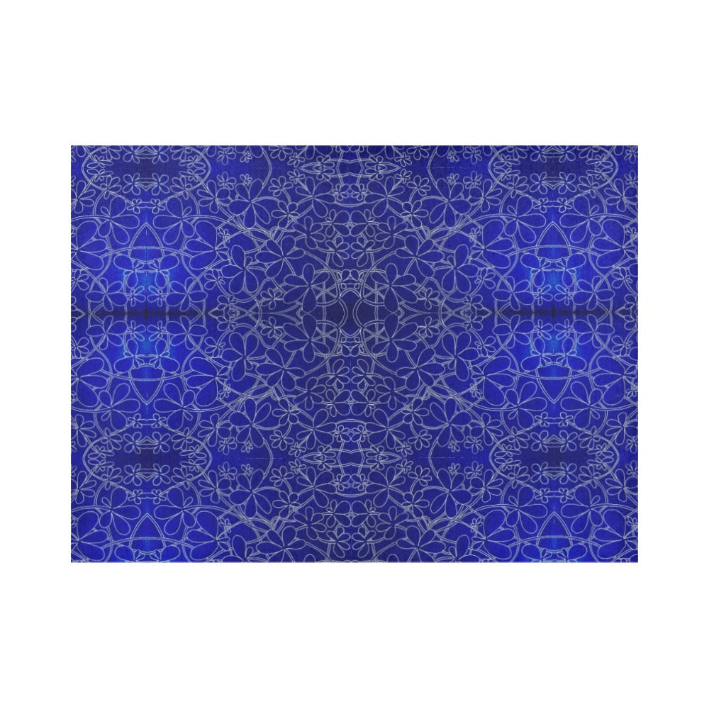 Infinity Bloom Royal Blue Placemat 14’’ x 19’’ (Set of 4)