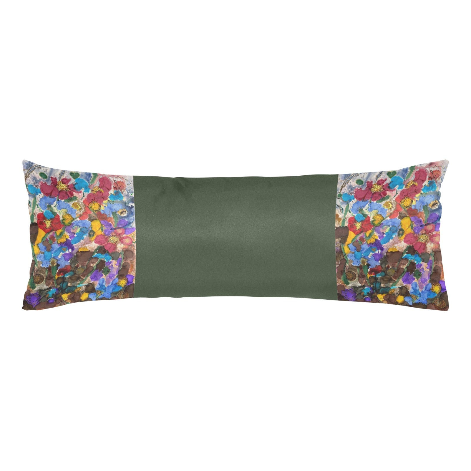 Fall Flowers in the Forest Body Pillow Case 20" x 54"