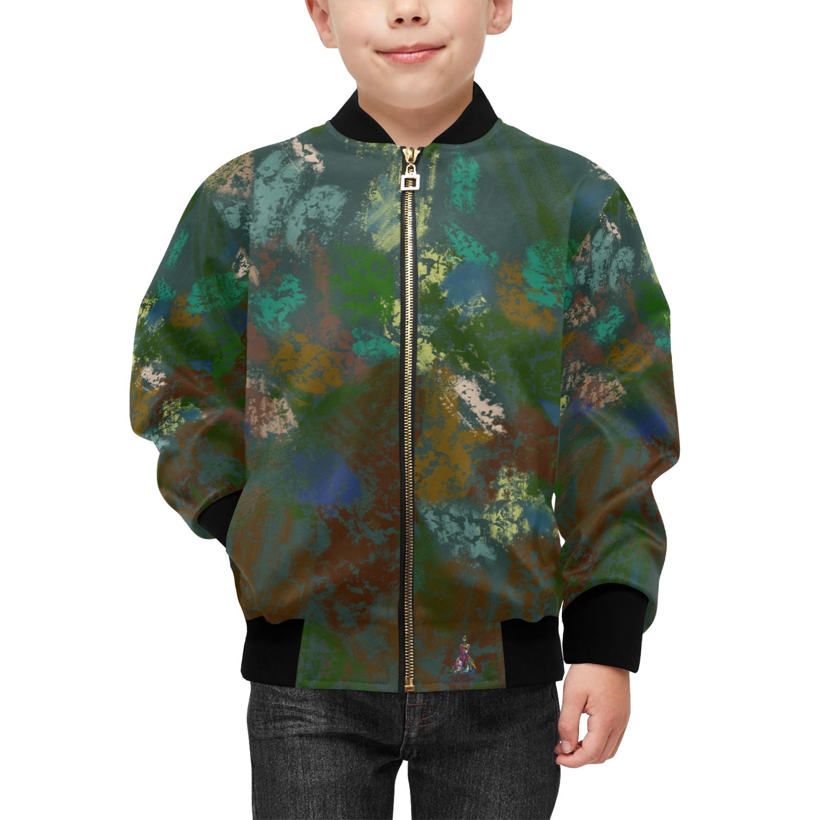 CamoLana Kids' Bomber Jacket with Pockets - Lana Art Sweden