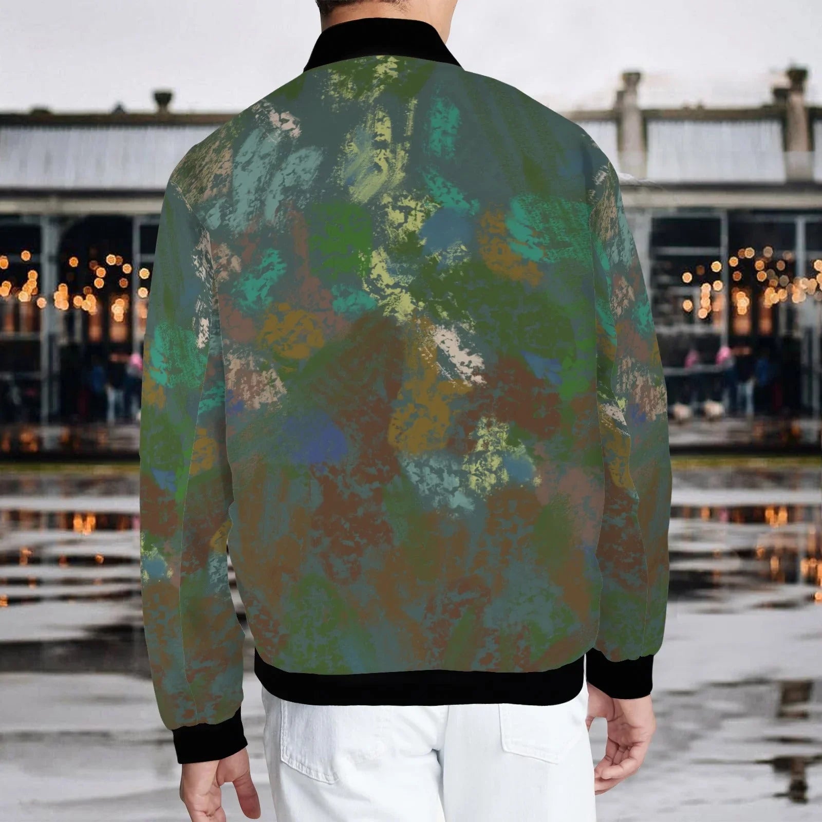 CamoLana Men's Bomber Jacket - Lana Art Sweden