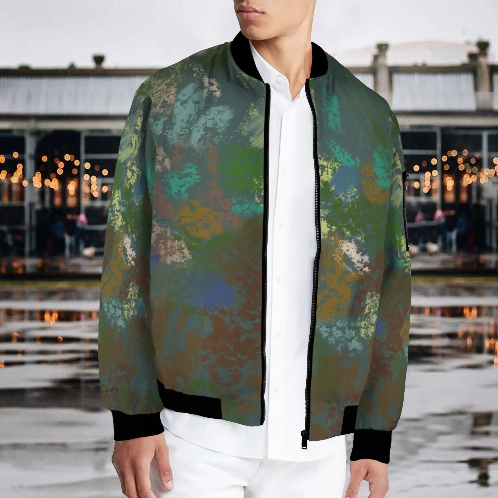 CamoLana Men's Bomber Jacket - Lana Art Sweden