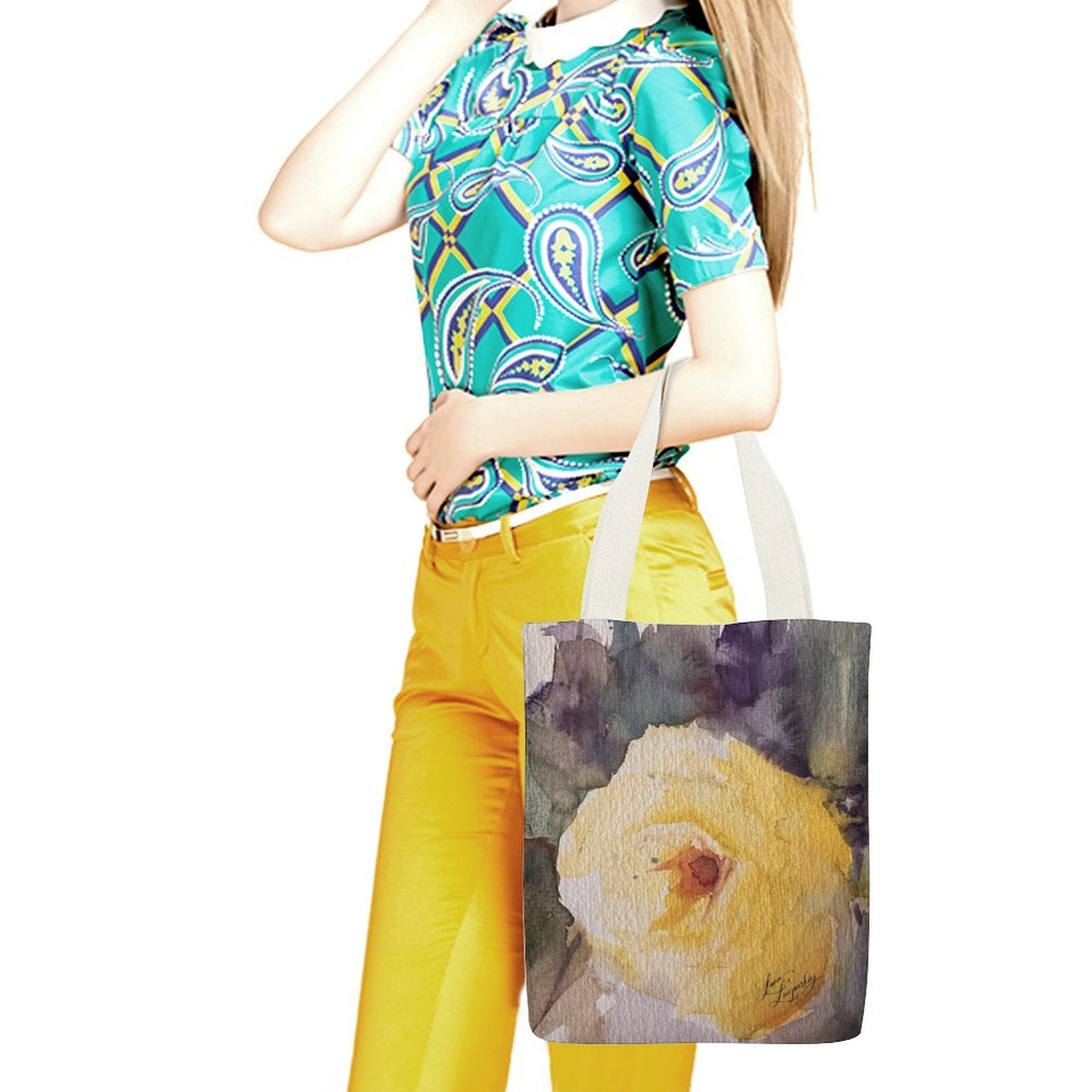 Canvas Tote Bag Single Canvas Tote Bag - 32x38CM (One - Sided Print) - Lana Art Sweden