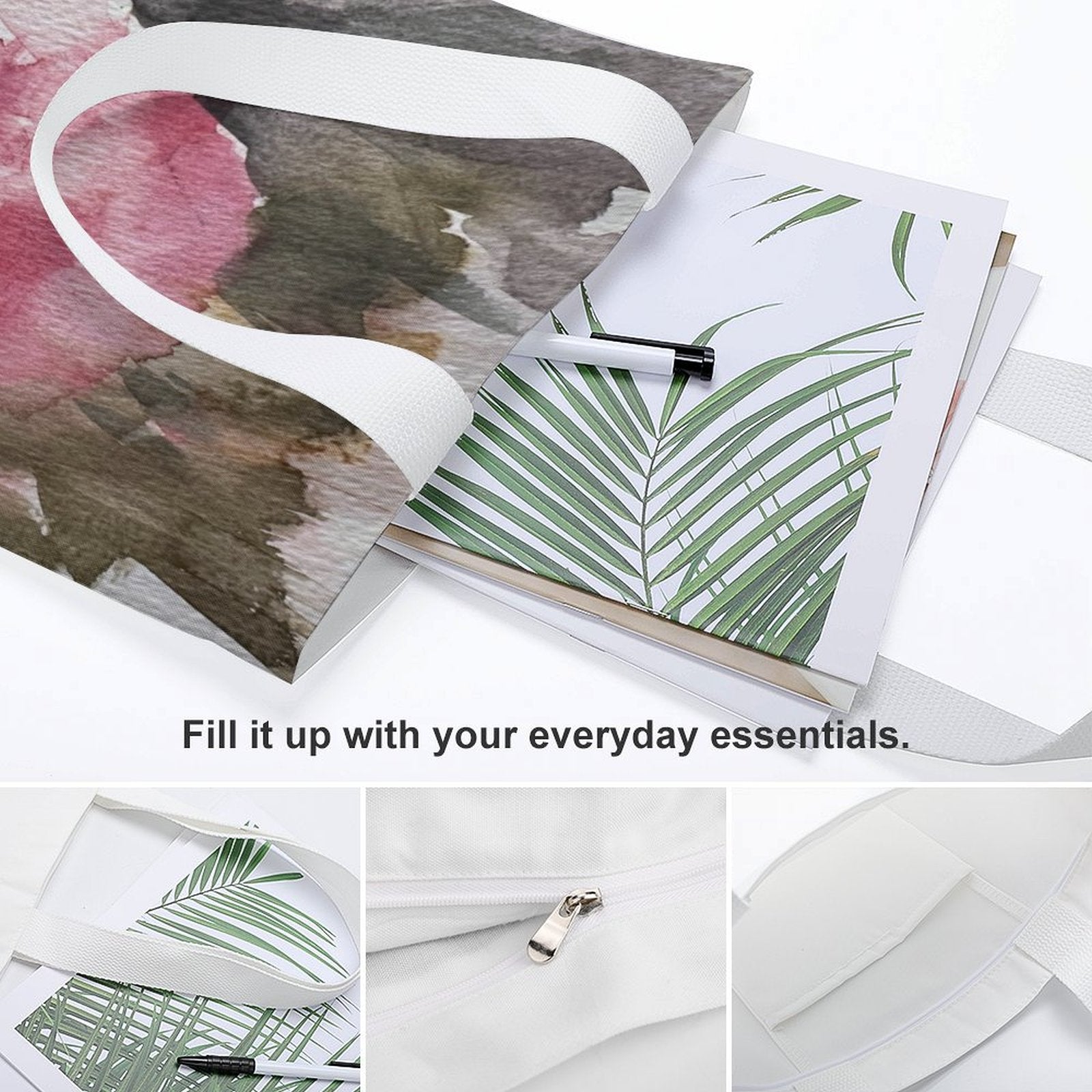 Canvas Tote Bag Single Canvas Tote Bag - 32x38CM (One - Sided Print) - Lana Art Sweden