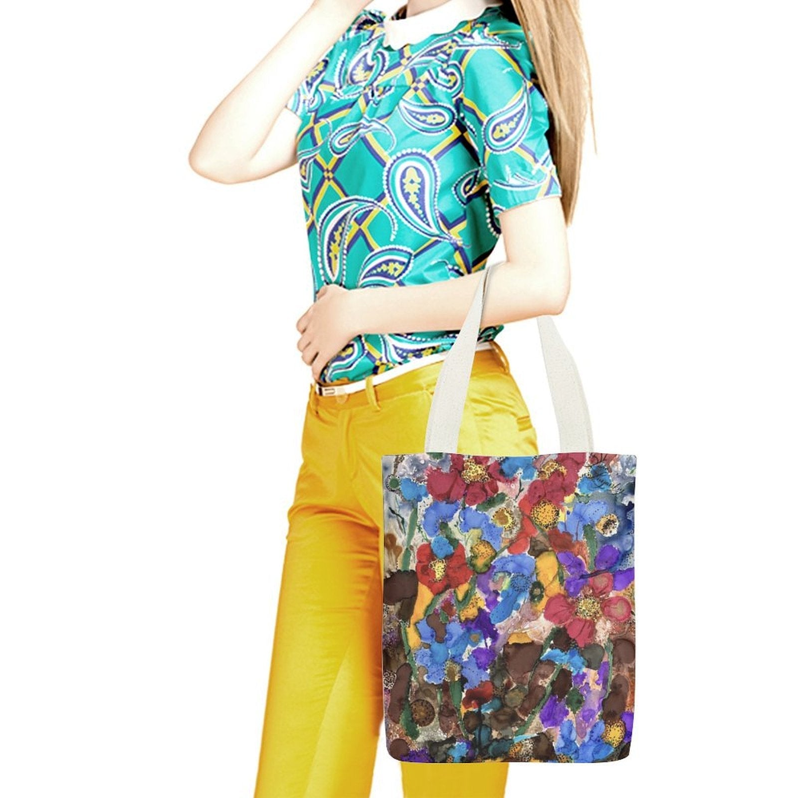 Canvas Tote Bag Single Canvas Tote Bag - 32x38CM (One - Sided Print) - Lana Art Sweden