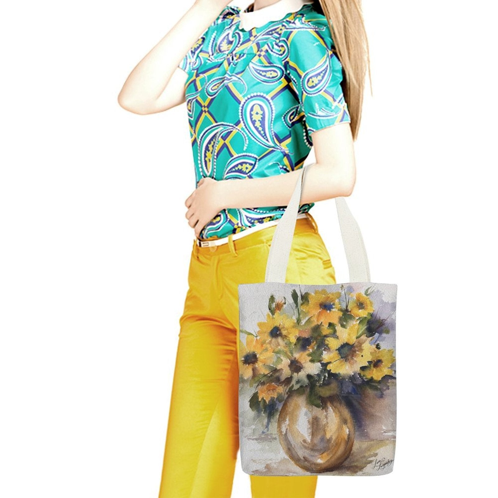 Canvas Tote Bag Single Canvas Tote Bag - 32x38CM (One - Sided Print) - Lana Art Sweden