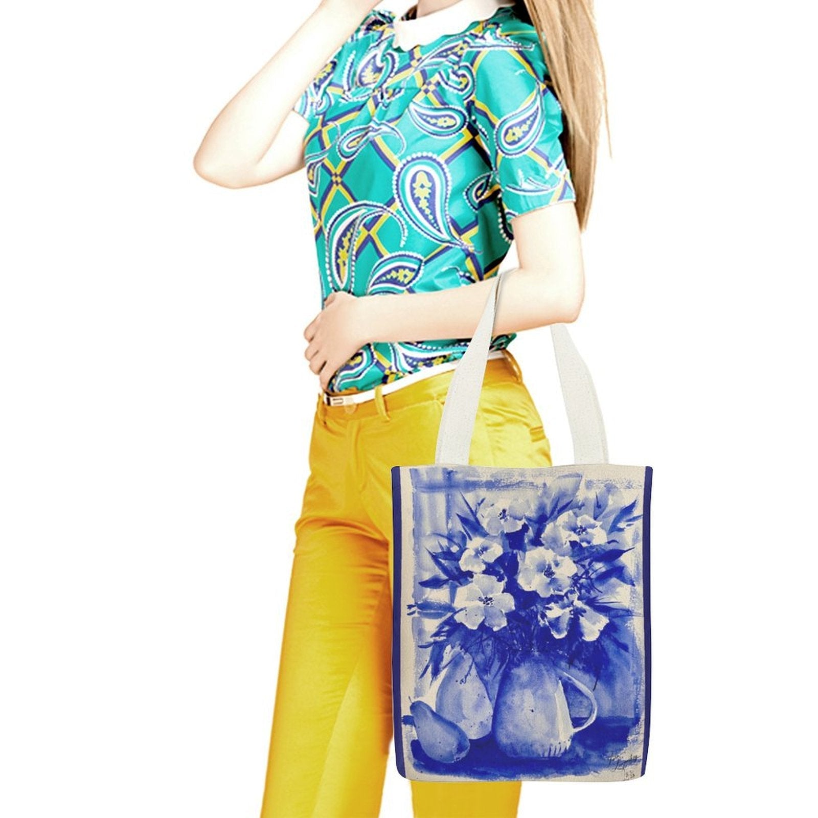 Canvas Tote Bag Single Canvas Tote Bag - 32x38CM (One - Sided Print) - Lana Art Sweden