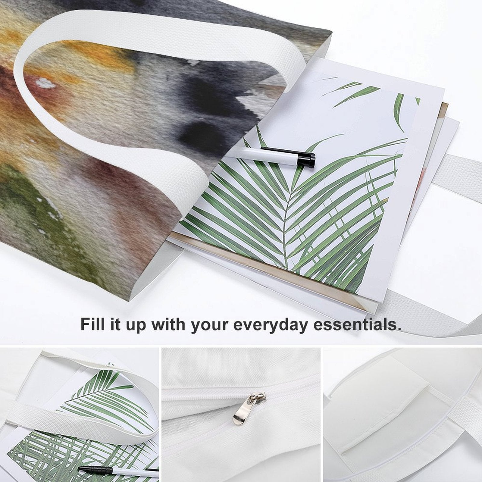 Canvas Tote Bag Single Canvas Tote Bag - 32x38CM (One - Sided Print) - Lana Art Sweden