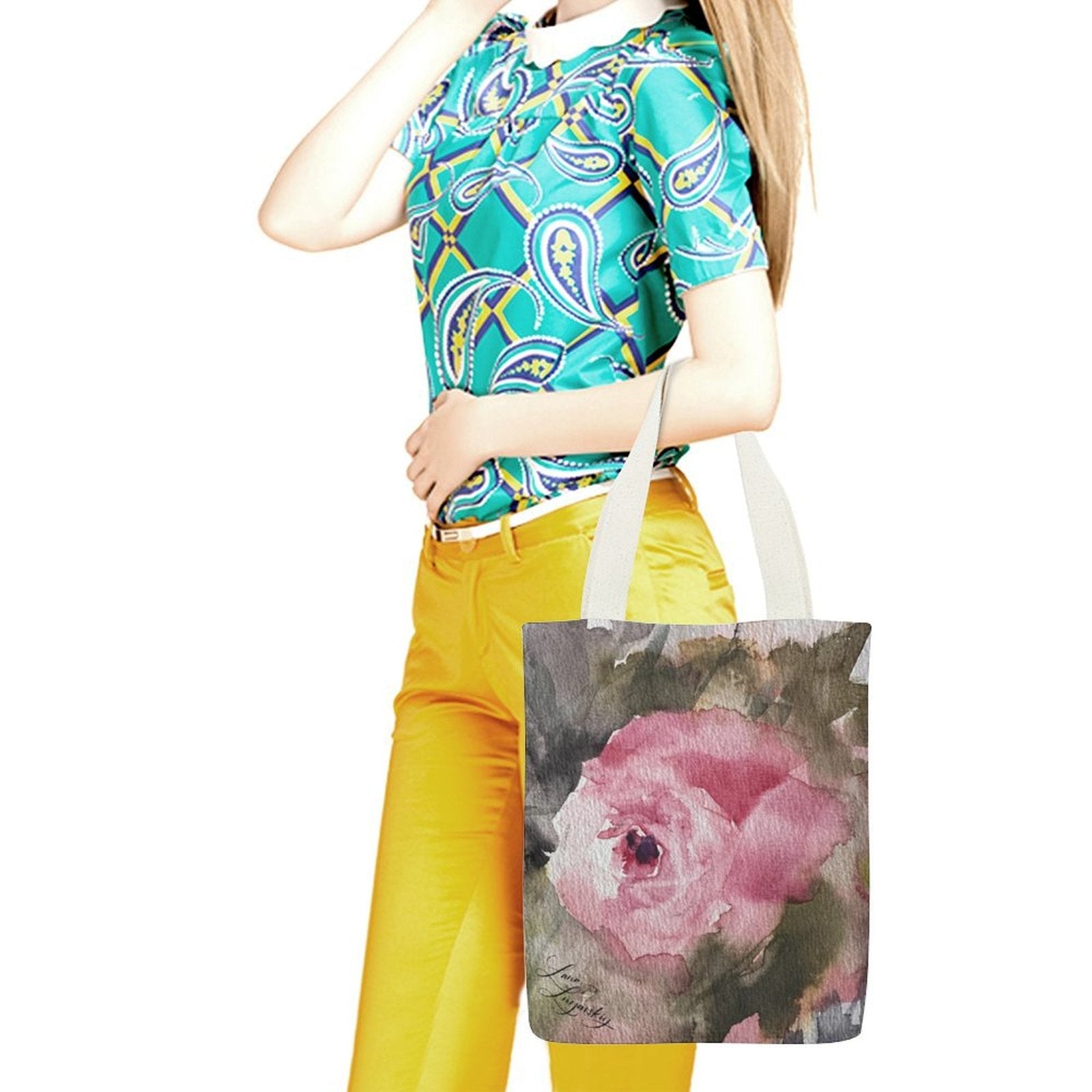 Canvas Tote Bag Single Canvas Tote Bag - 32x38CM (One - Sided Print) - Lana Art Sweden
