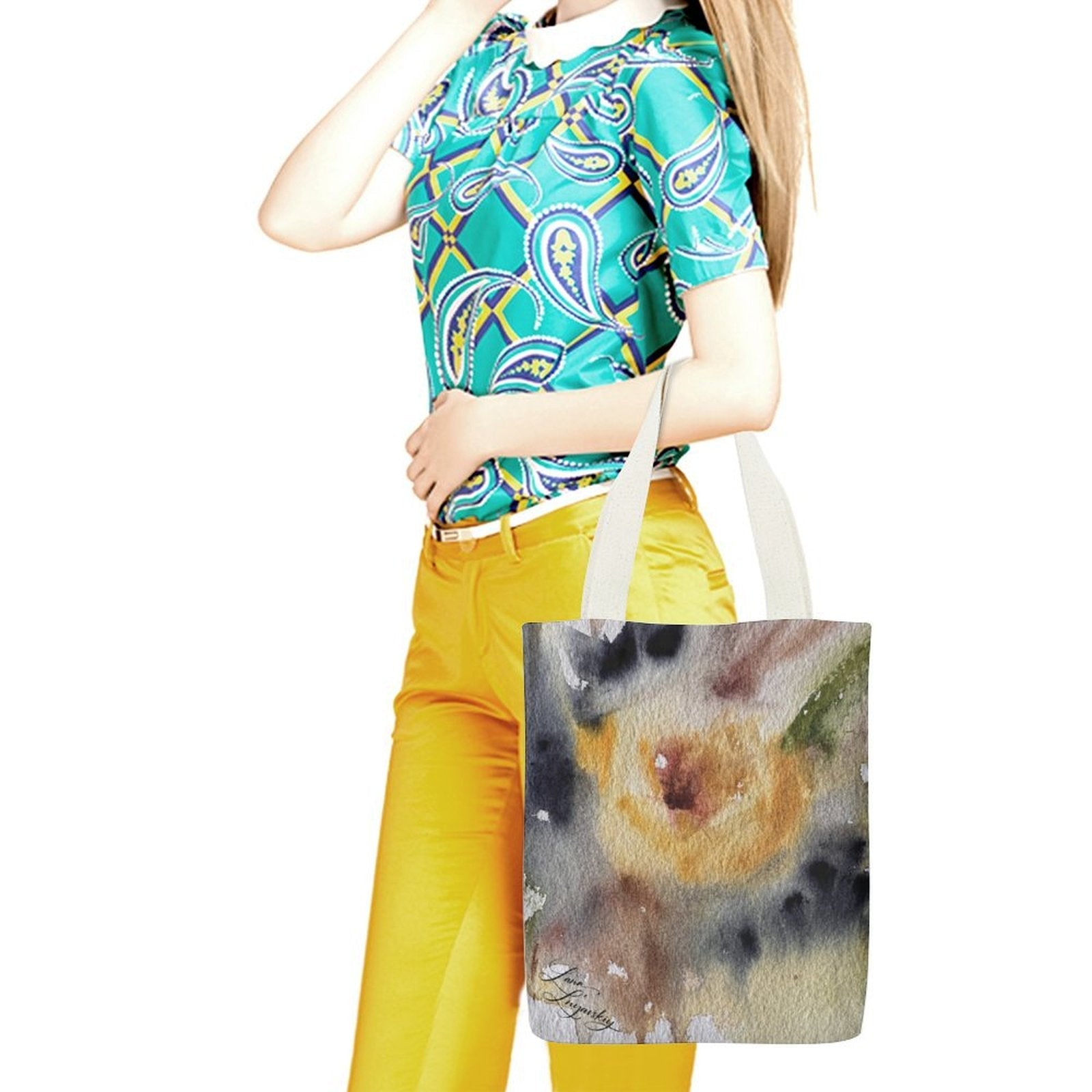 Canvas Tote Bag Single Canvas Tote Bag - 32x38CM (One - Sided Print) - Lana Art Sweden