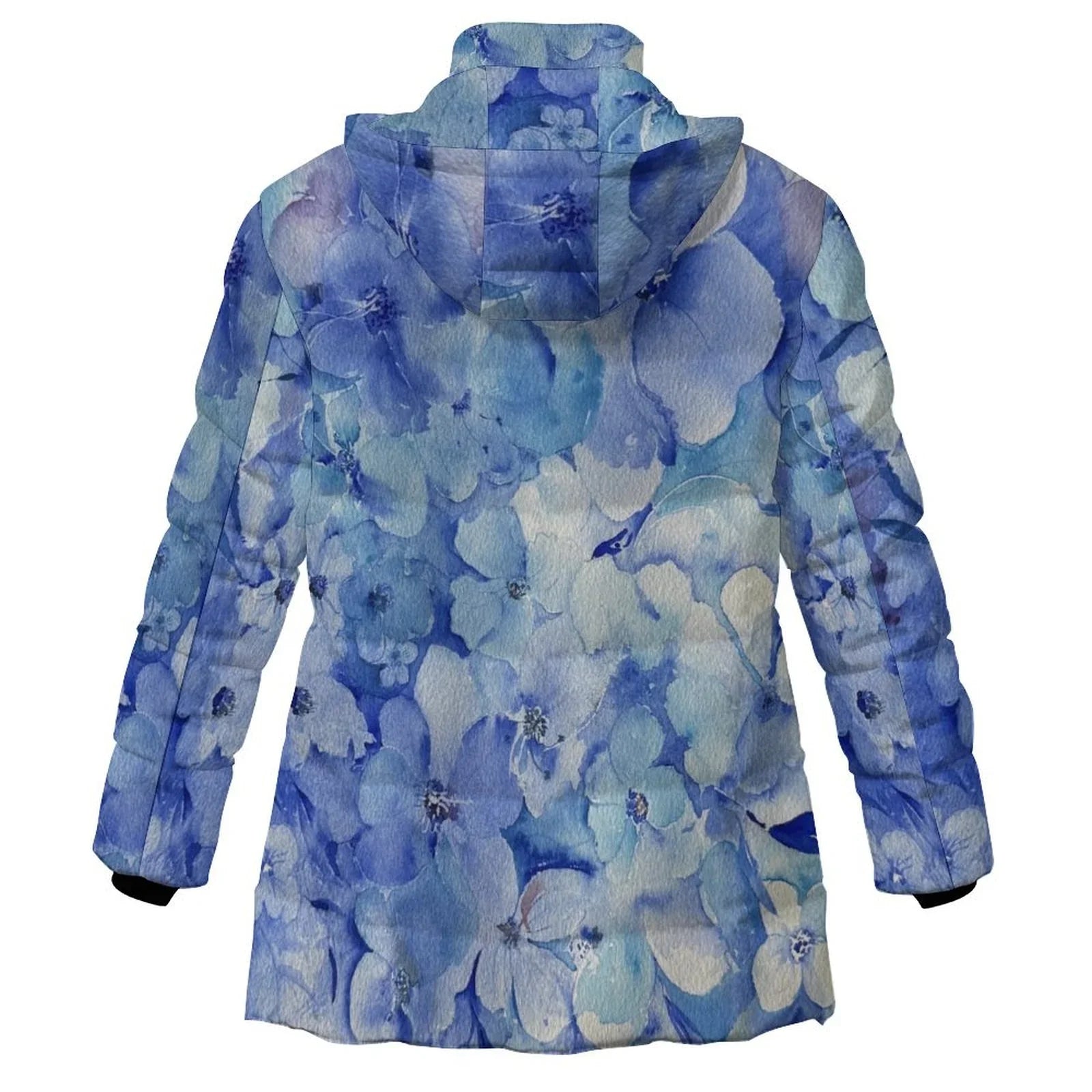 Blue Field Women's Hooded Puffer Coat