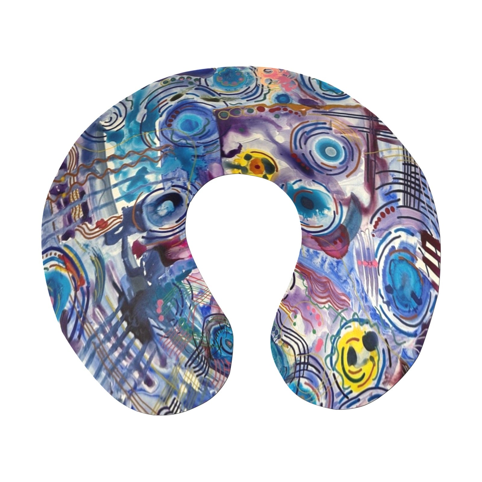 Circles on Water U-Shape Travel Pillow