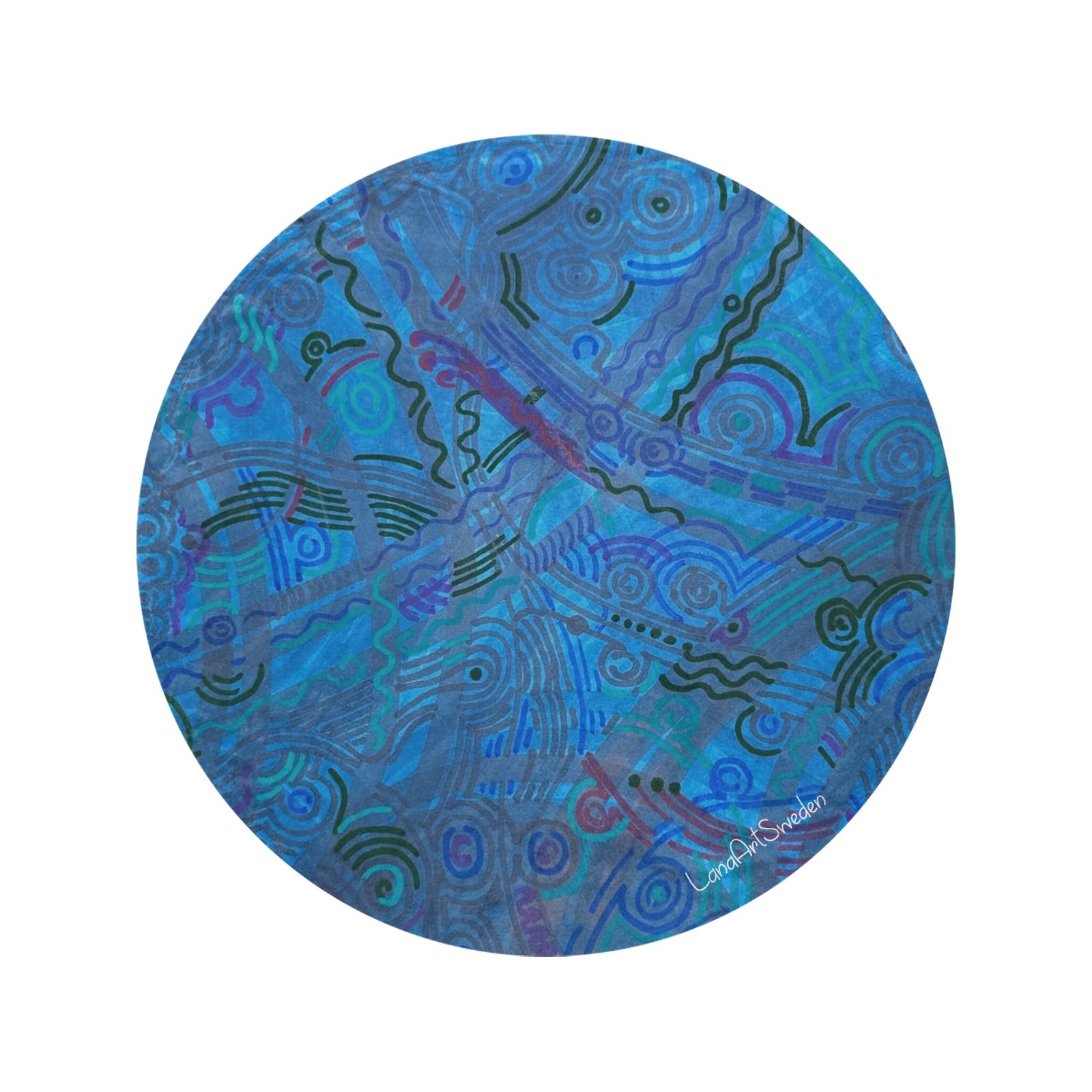 Designer Ultra-Soft Round Blankets