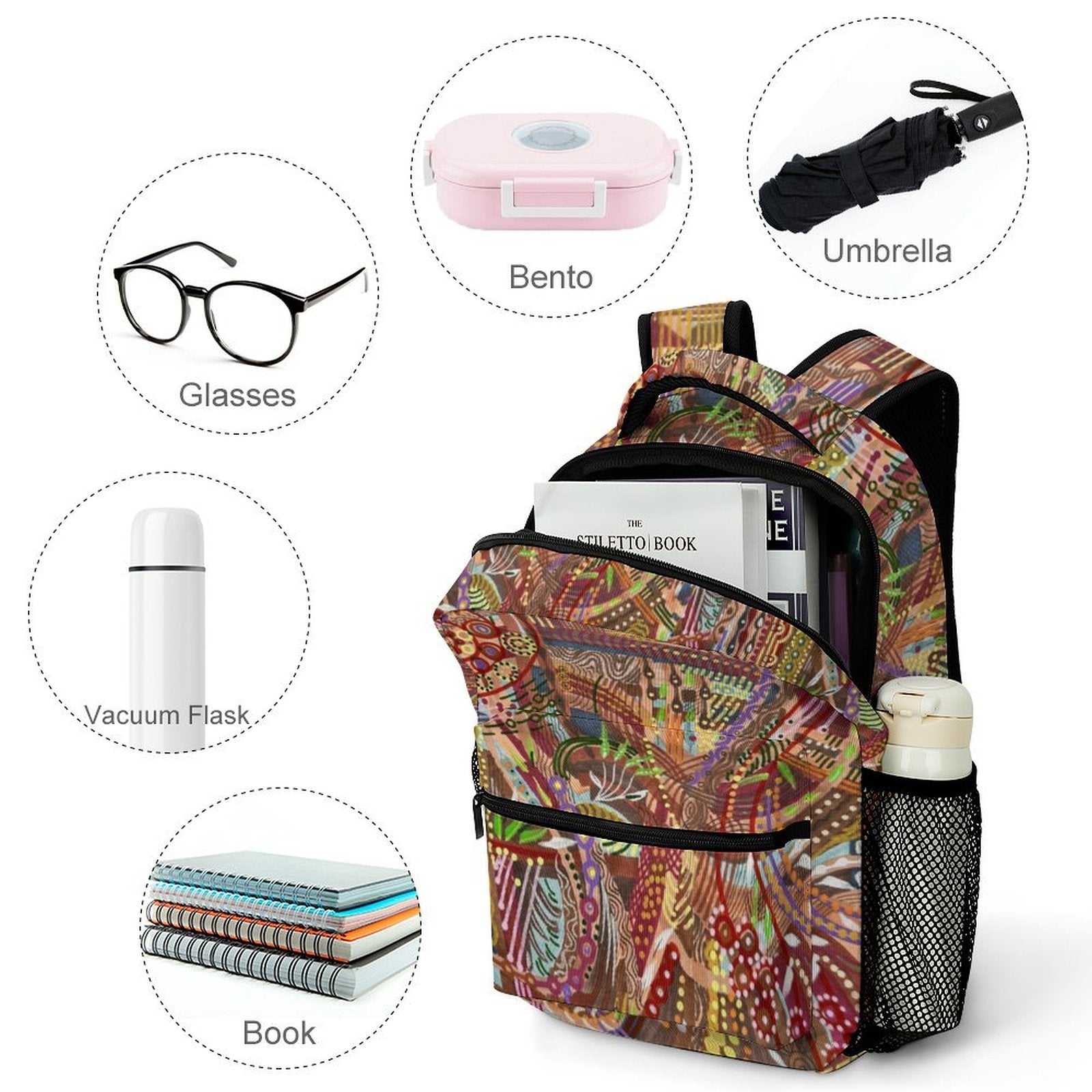 Children's backpack Brown Sophistication - Lana Art Sweden