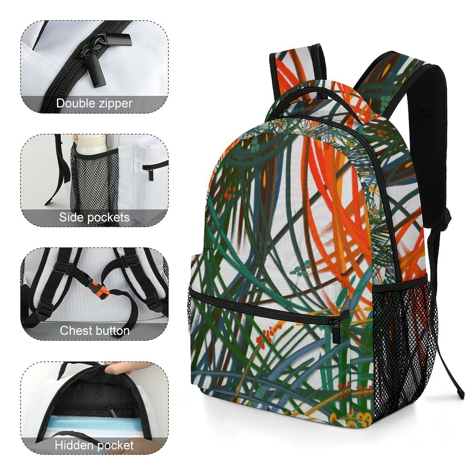 Children's backpack Grass in the Wind - Lana Art Sweden