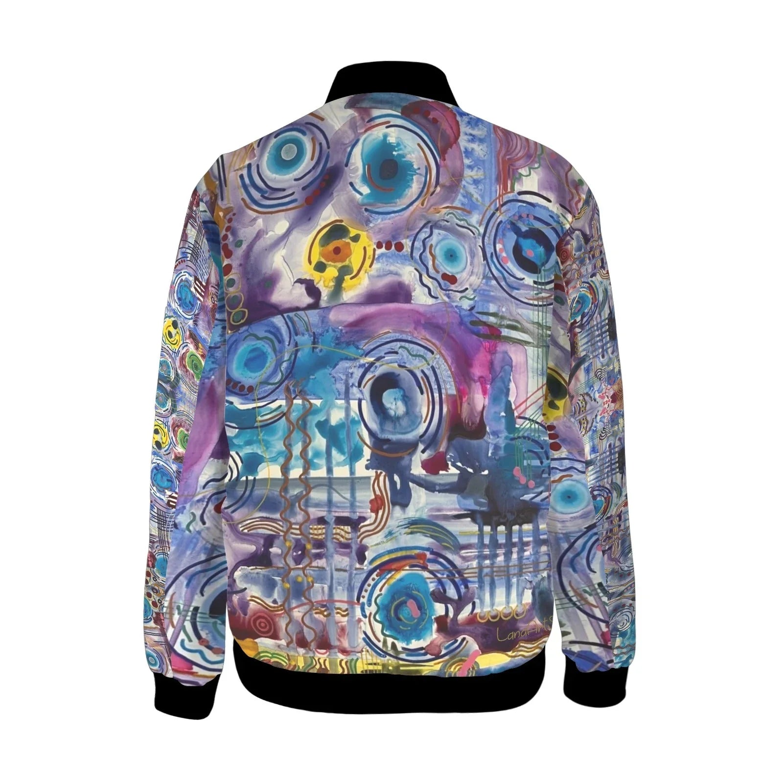 Circles on Water Bomber Jacket - Lana Art Sweden