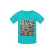 Colorful Currents Tilly Kid's Classic T-shirt (Model T22) - Lana Art Sweden
