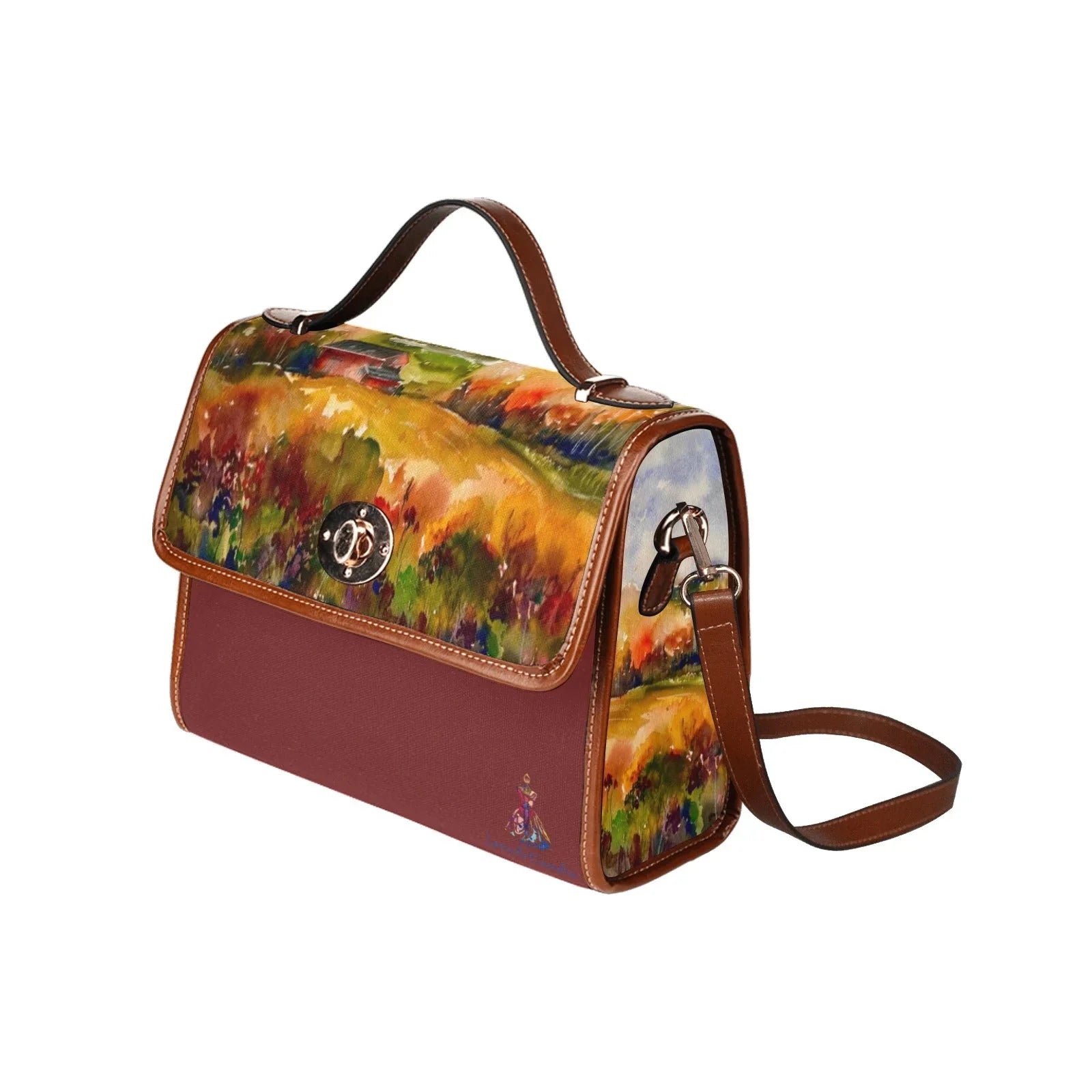 Countryside Waterproof Shoulder Strap Canvas Bag - Lana Art Sweden
