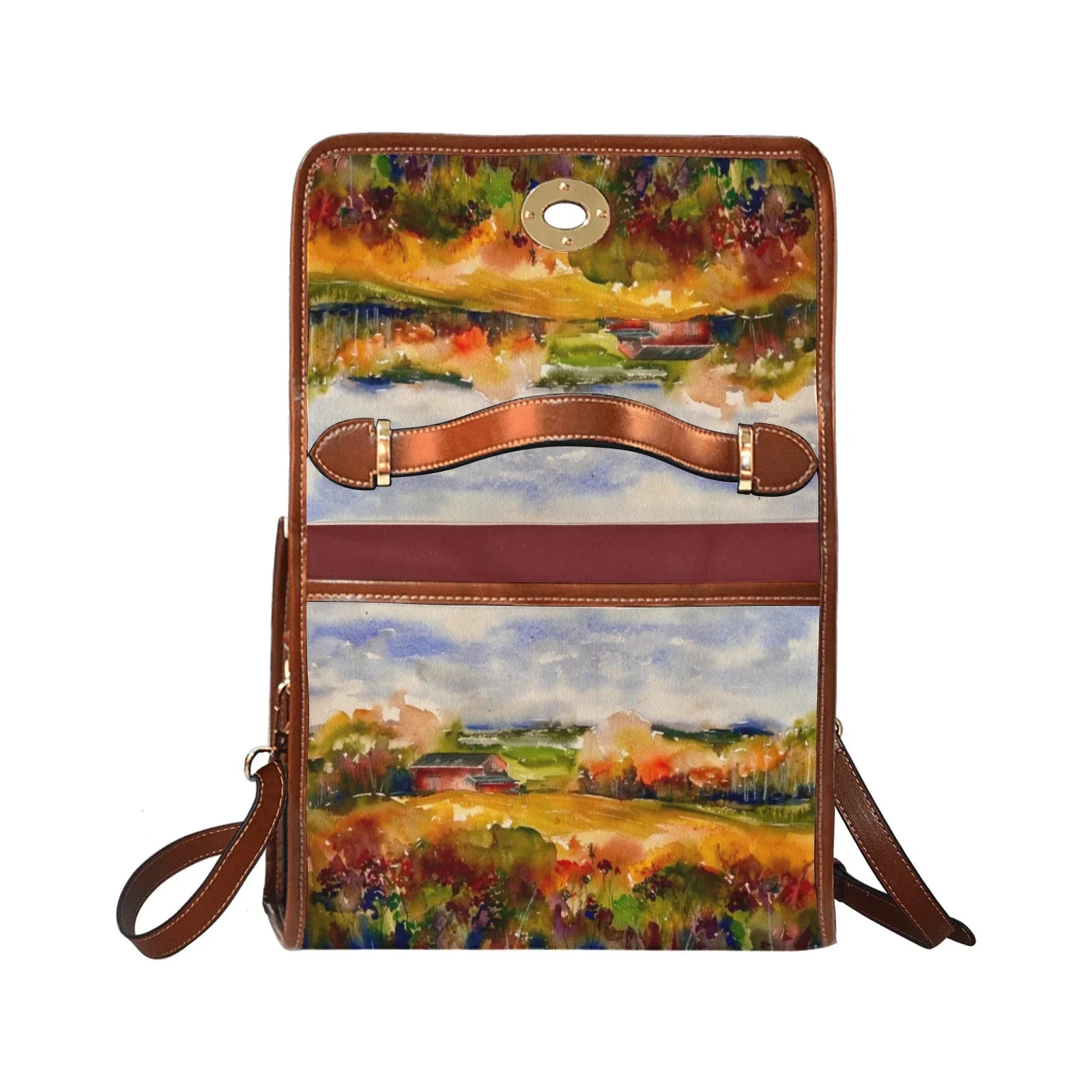 Countryside Waterproof Shoulder Strap Canvas Bag - Lana Art Sweden
