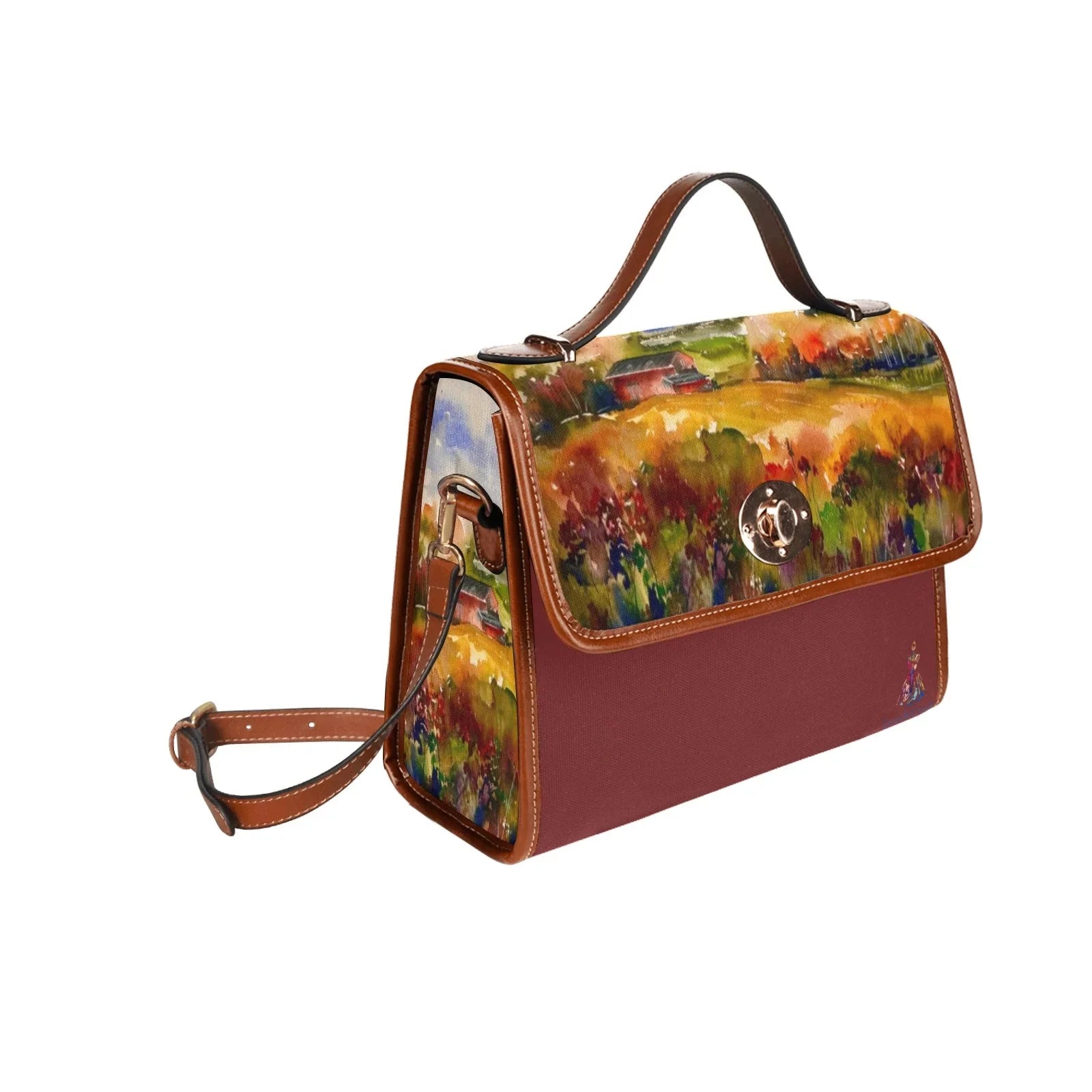 Countryside Waterproof Shoulder Strap Canvas Bag - Lana Art Sweden