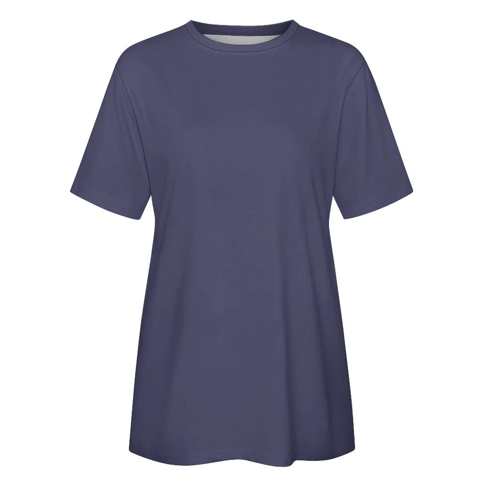 Crown Blue Women's Cotton T-shirt - Lana Art Sweden