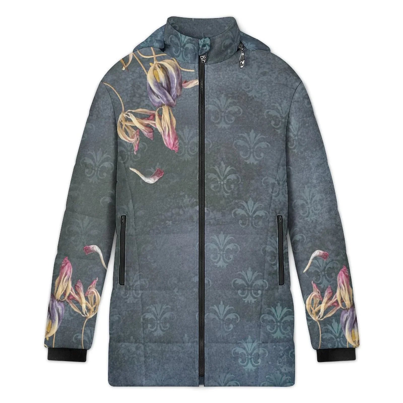 Damascus Tulip Women's Hooded Puffer Coat