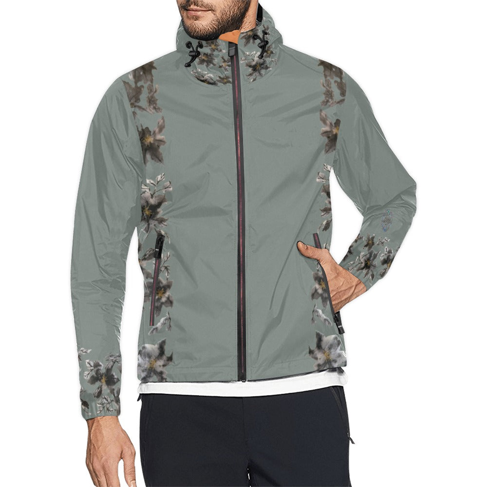 Flower Power Clay Unisex All Over Print Windbreaker (Model H23)