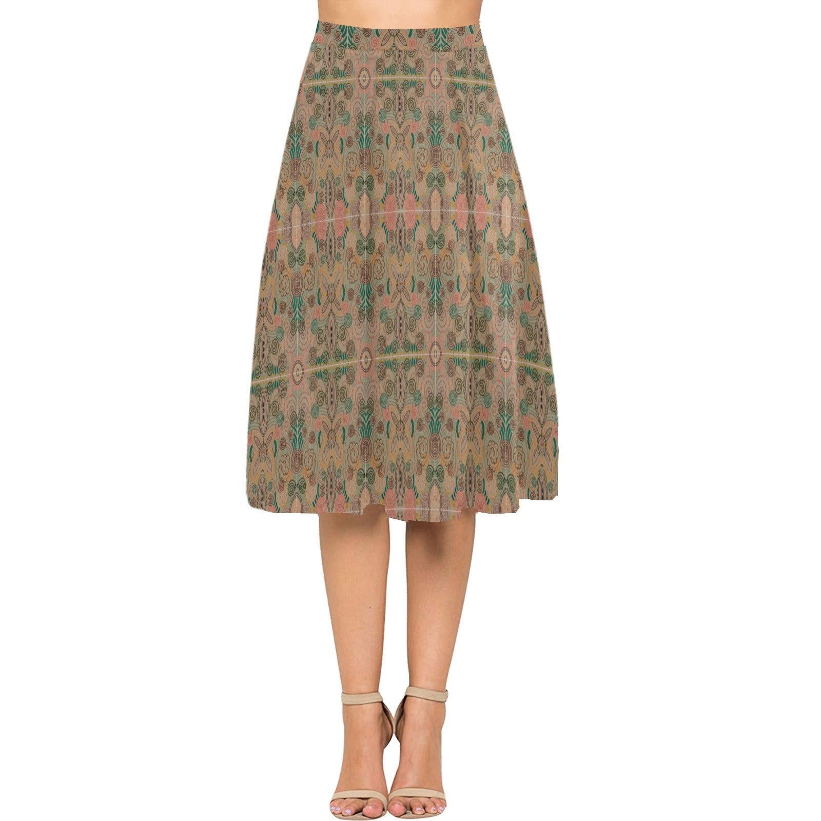 Venetian Blossom Mnemosyne Women's Crepe Skirt