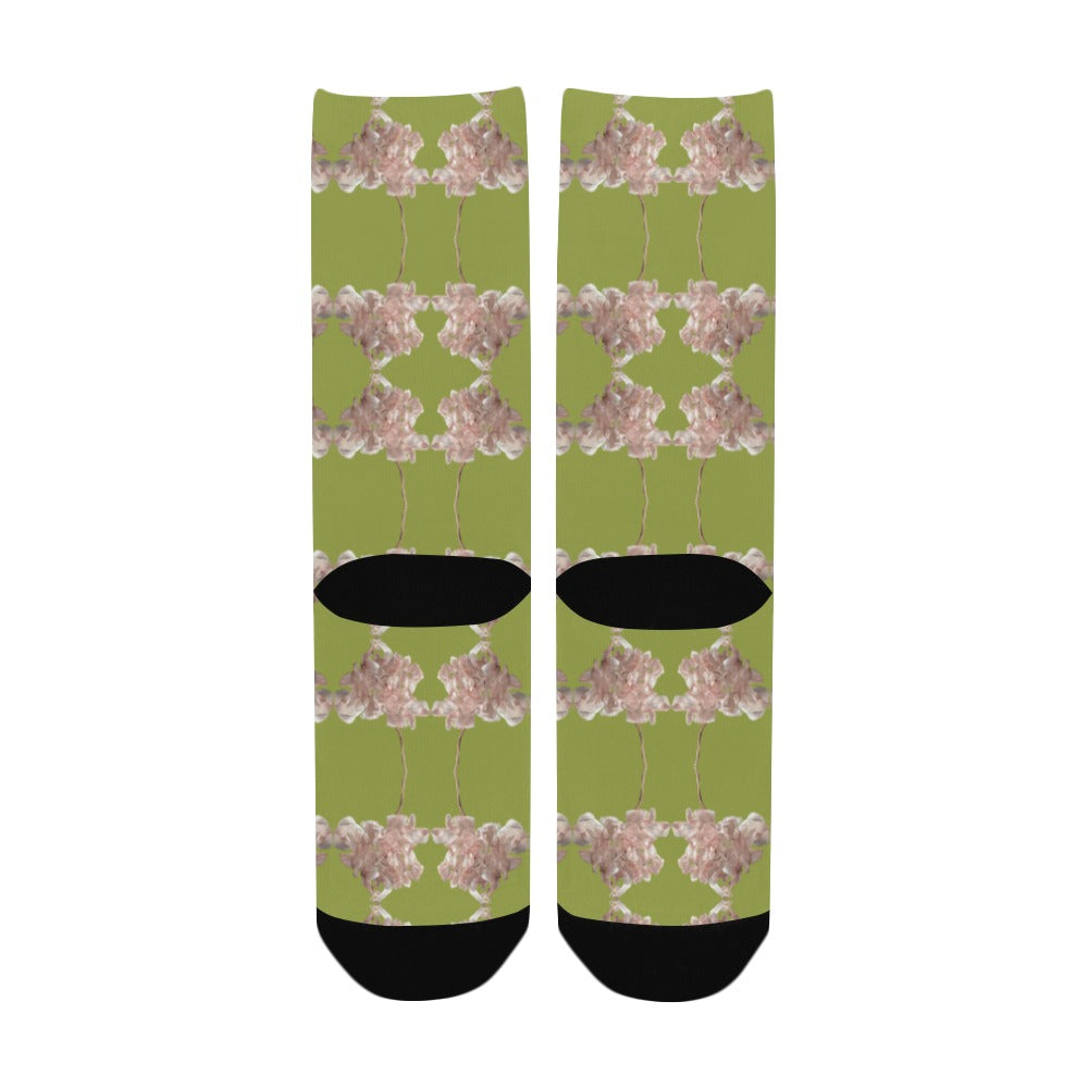Shaggy Tulip Olive Women's Custom Socks