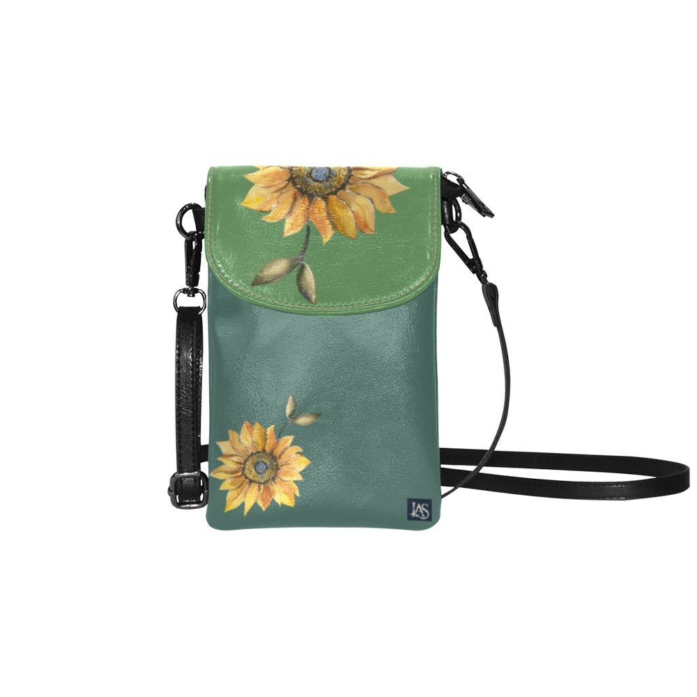 Turnesol Ocean Green Small Cell Phone Purse