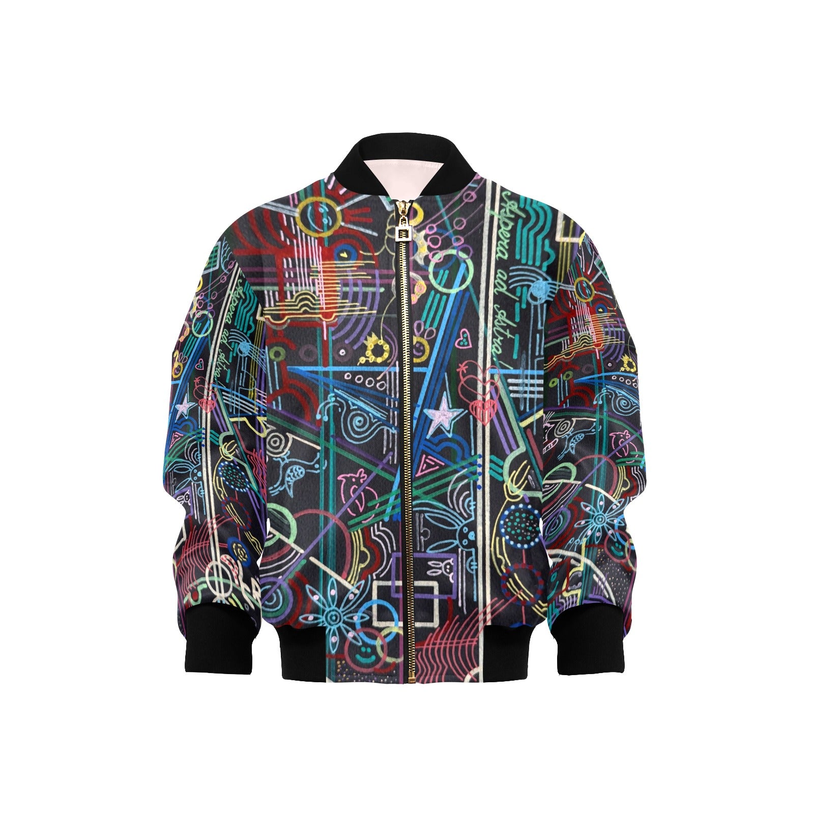 Per Aspera Kids Kids' Bomber Jacket with Pockets (Model H40)