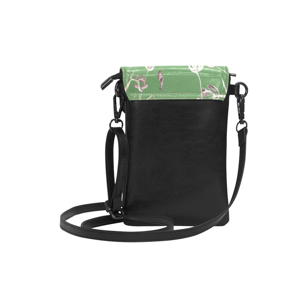 Tulip Ocean Green Small Cell Phone Purse