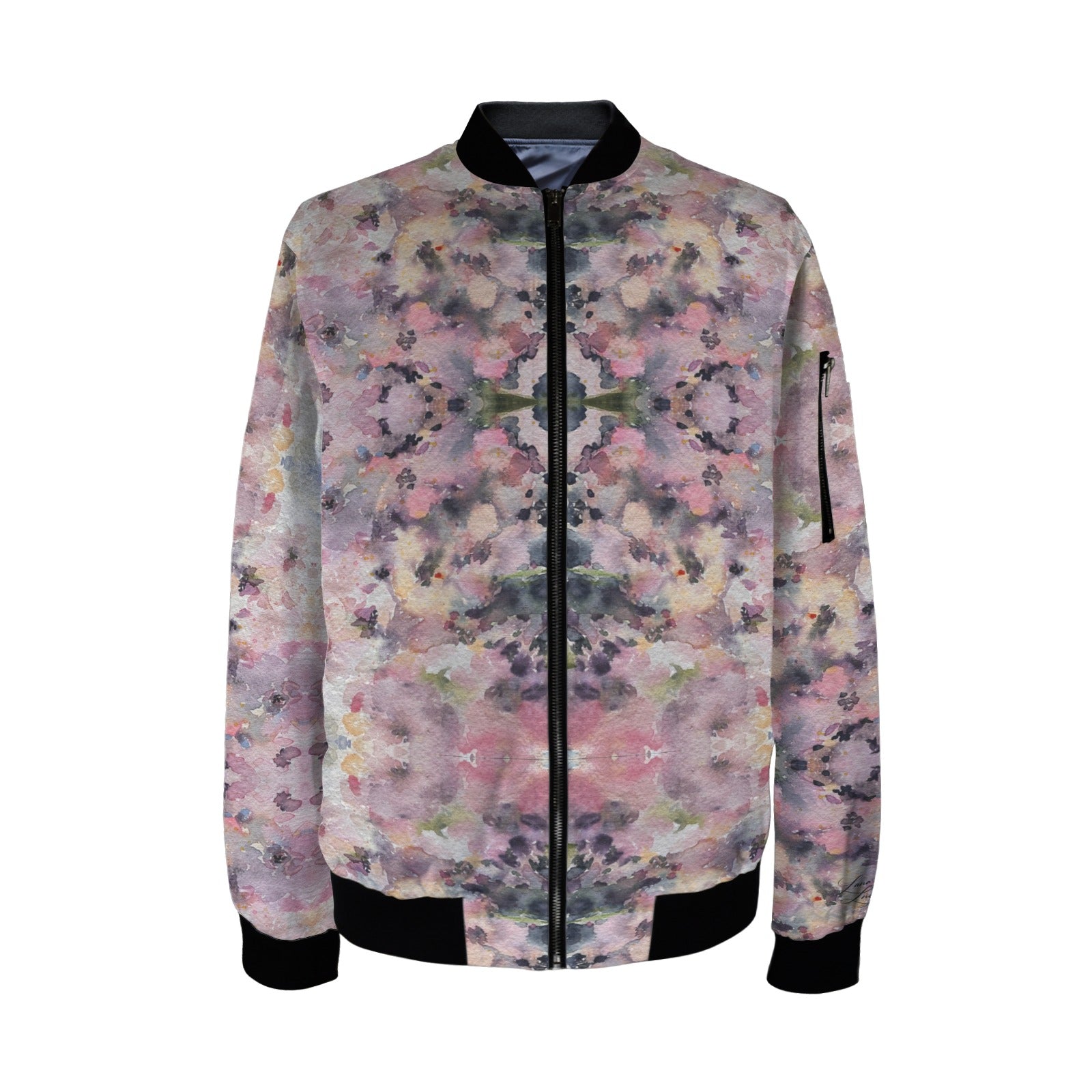 Pink Rhapsody Small Tall Ladies Bomber Jacket