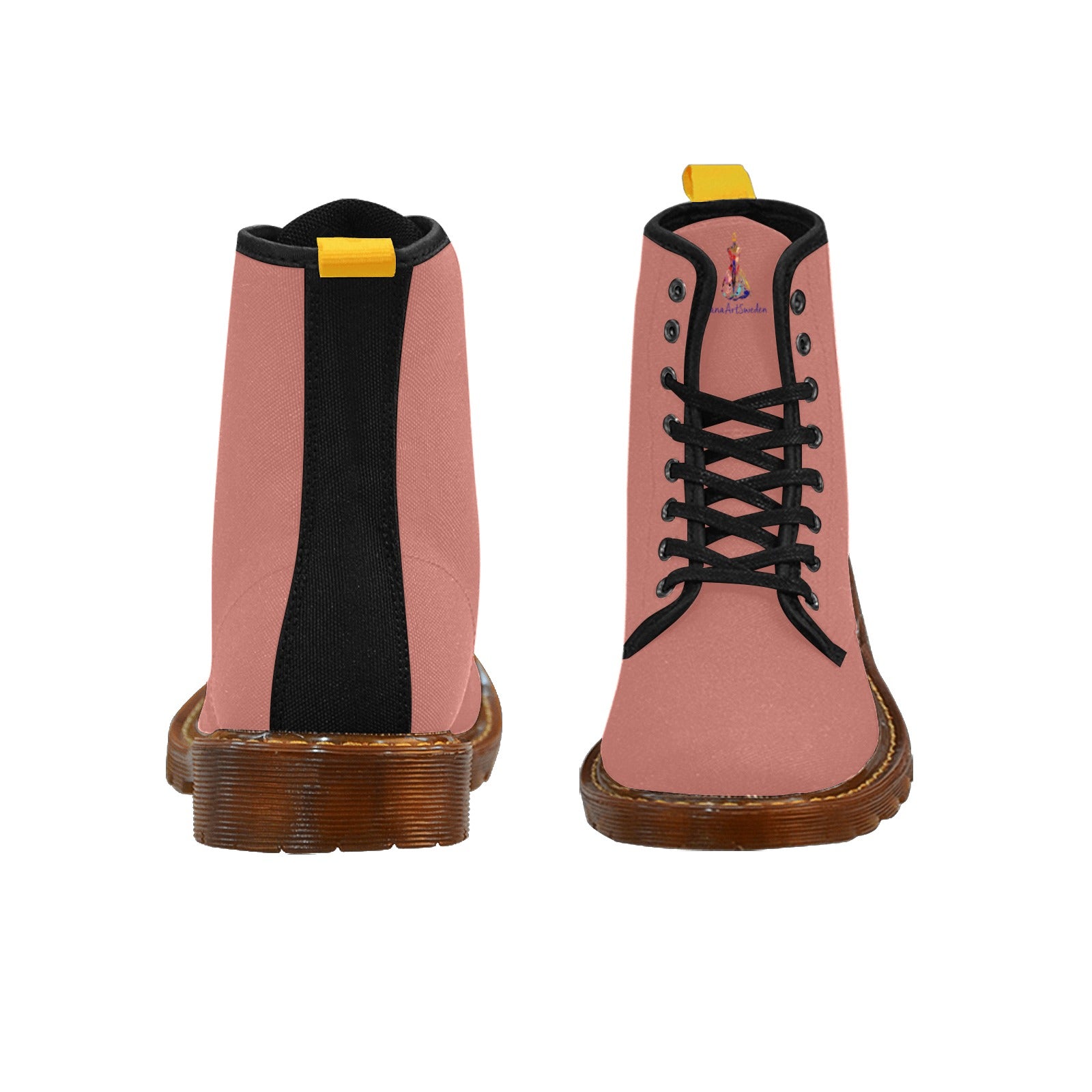 Henna Shade Custom Canvas Boots For Women Model 1203H