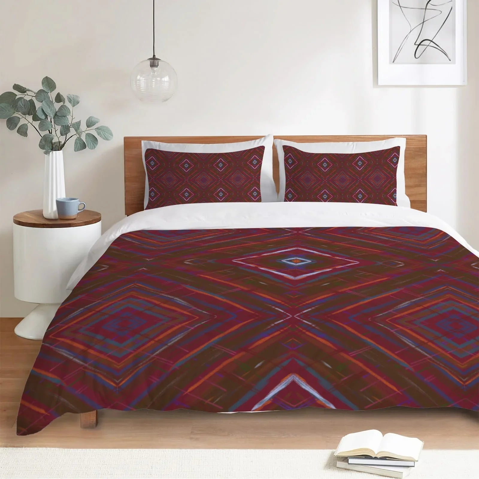 Christmas Tartan 3-Piece Bedding Set 94x104inch