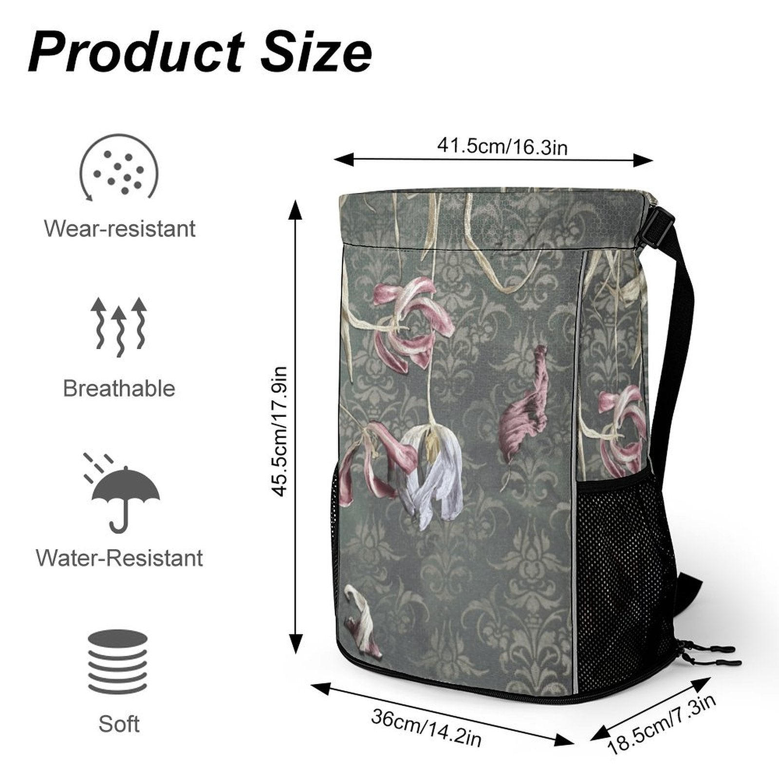 Sport Drawstring Super Light Backpack/Bag with Shoe Compartment