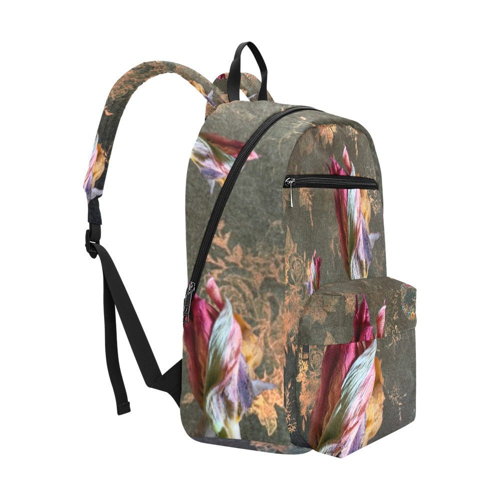 Damascus Tulip Twilight Large Capacity Travel Backpack - Lana Art Sweden