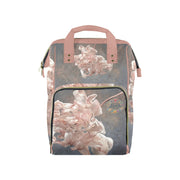 Damaskus Pink Tulip Multi - Function Travel Diaper Bag - Large - Lana Art Sweden