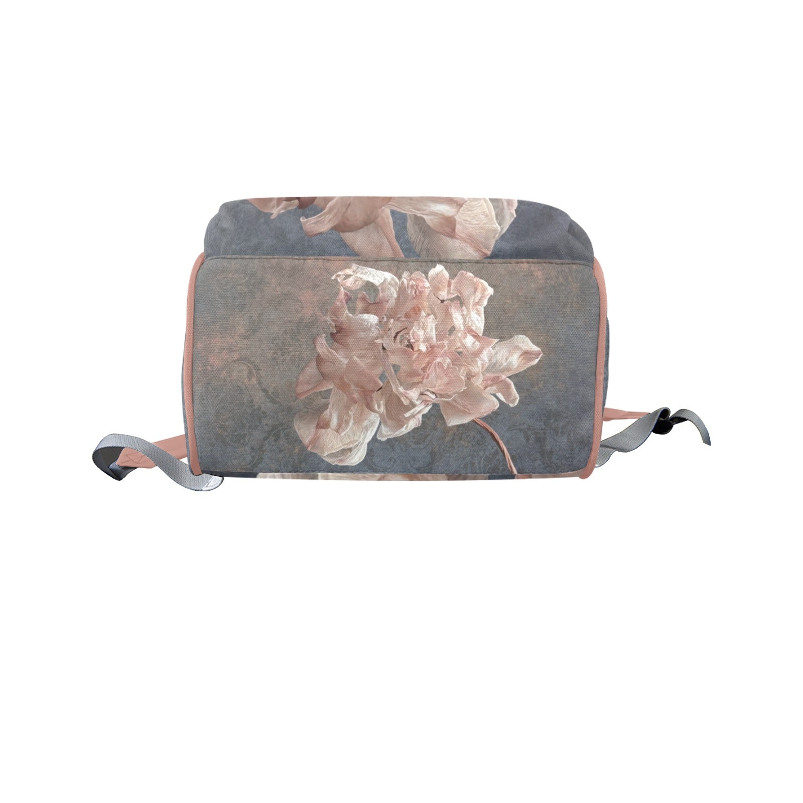 Damaskus Pink Tulip Multi - Function Travel Diaper Bag - Large - Lana Art Sweden