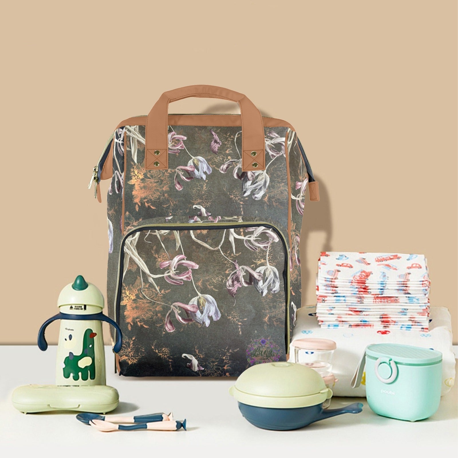 Damaskus Tanti Multi - Function Travel Diaper Bag - Large - Lana Art Sweden