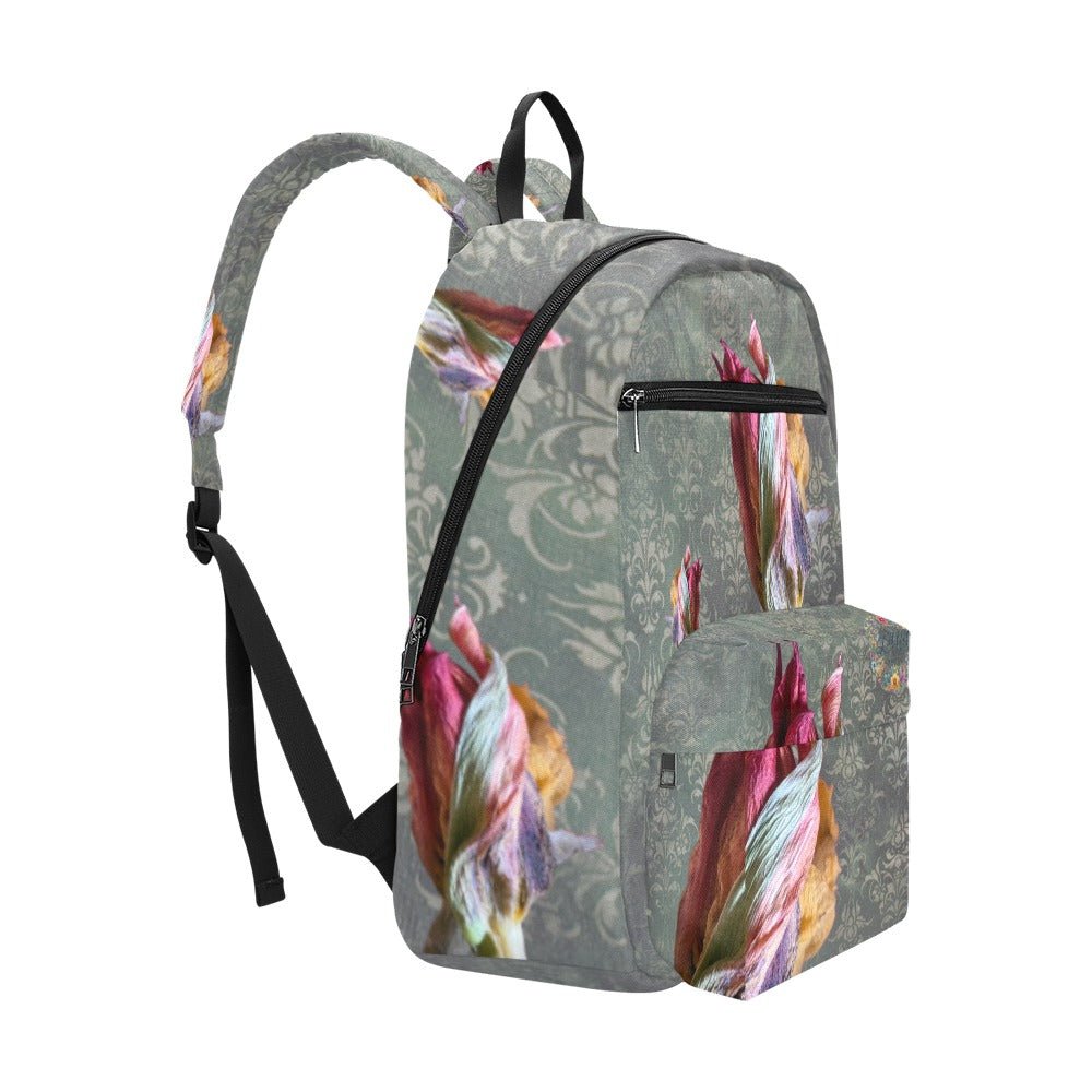 Damaskus Tulip Green Dusk Large Capacity Travel Backpack - Lana Art Sweden