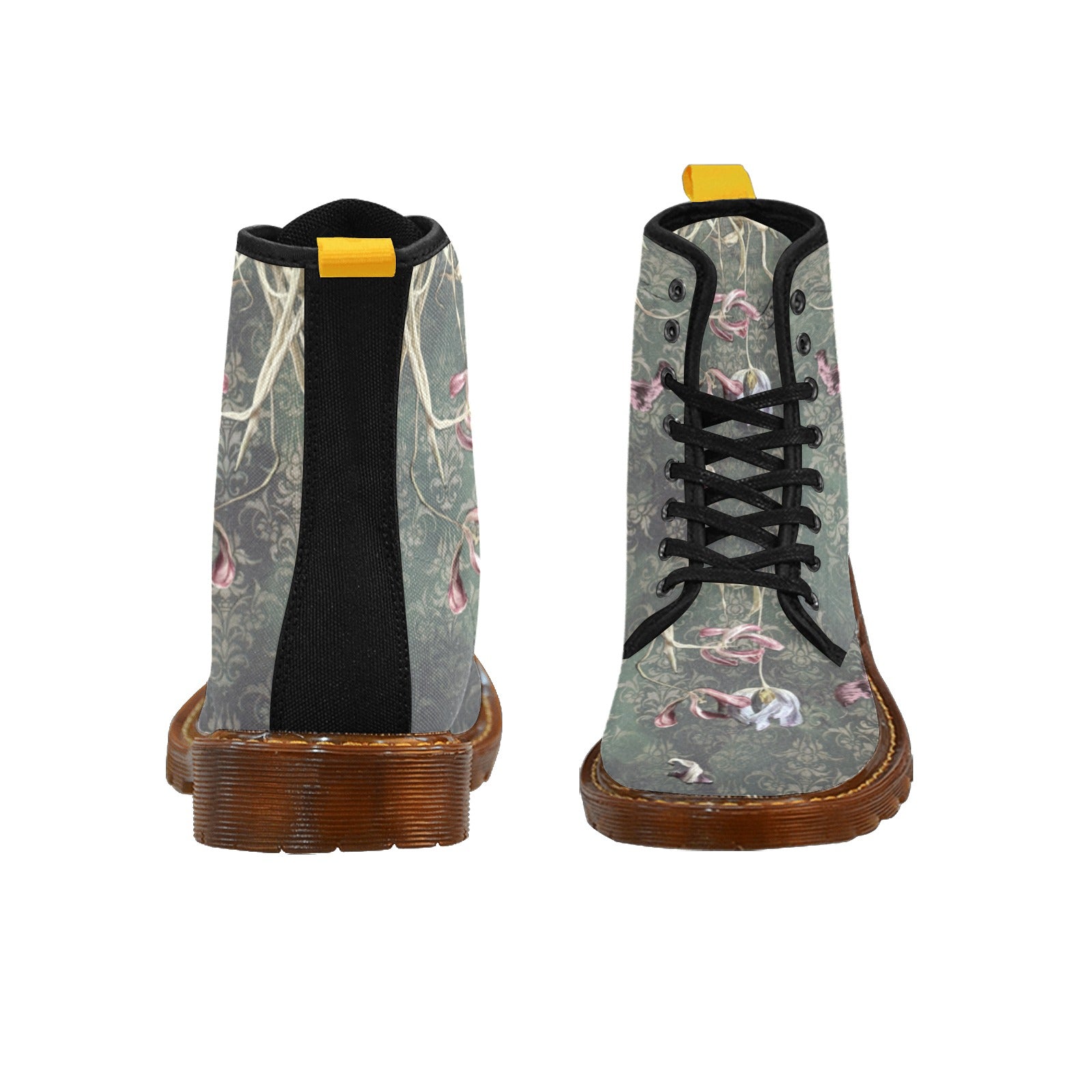 Damascus Tulip Drama Custom Canvas Boots For Women Model 1203H