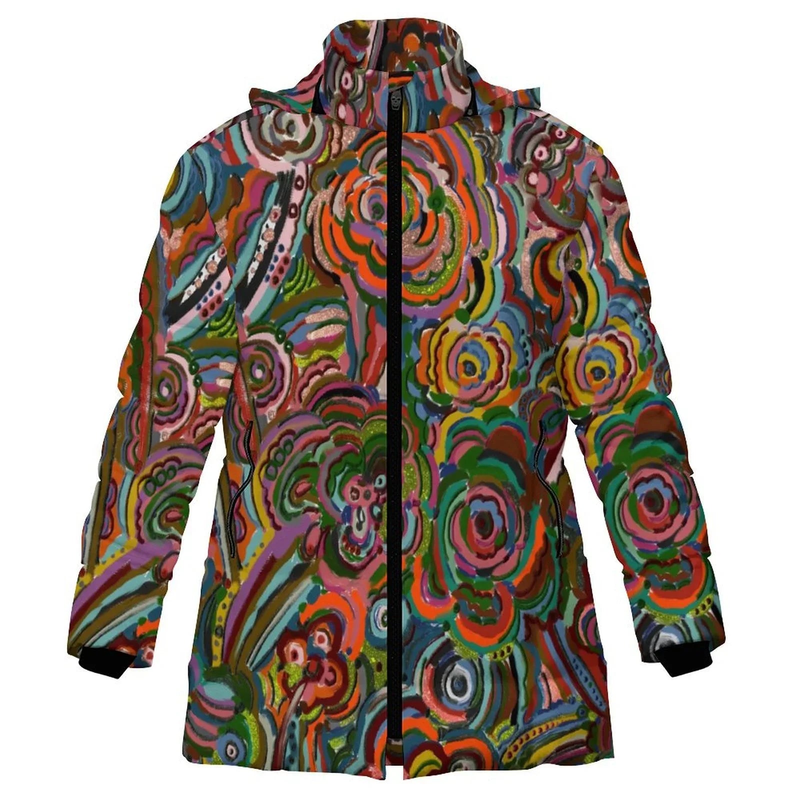 Fall Fiesta Women's Hooded Puffer Coat