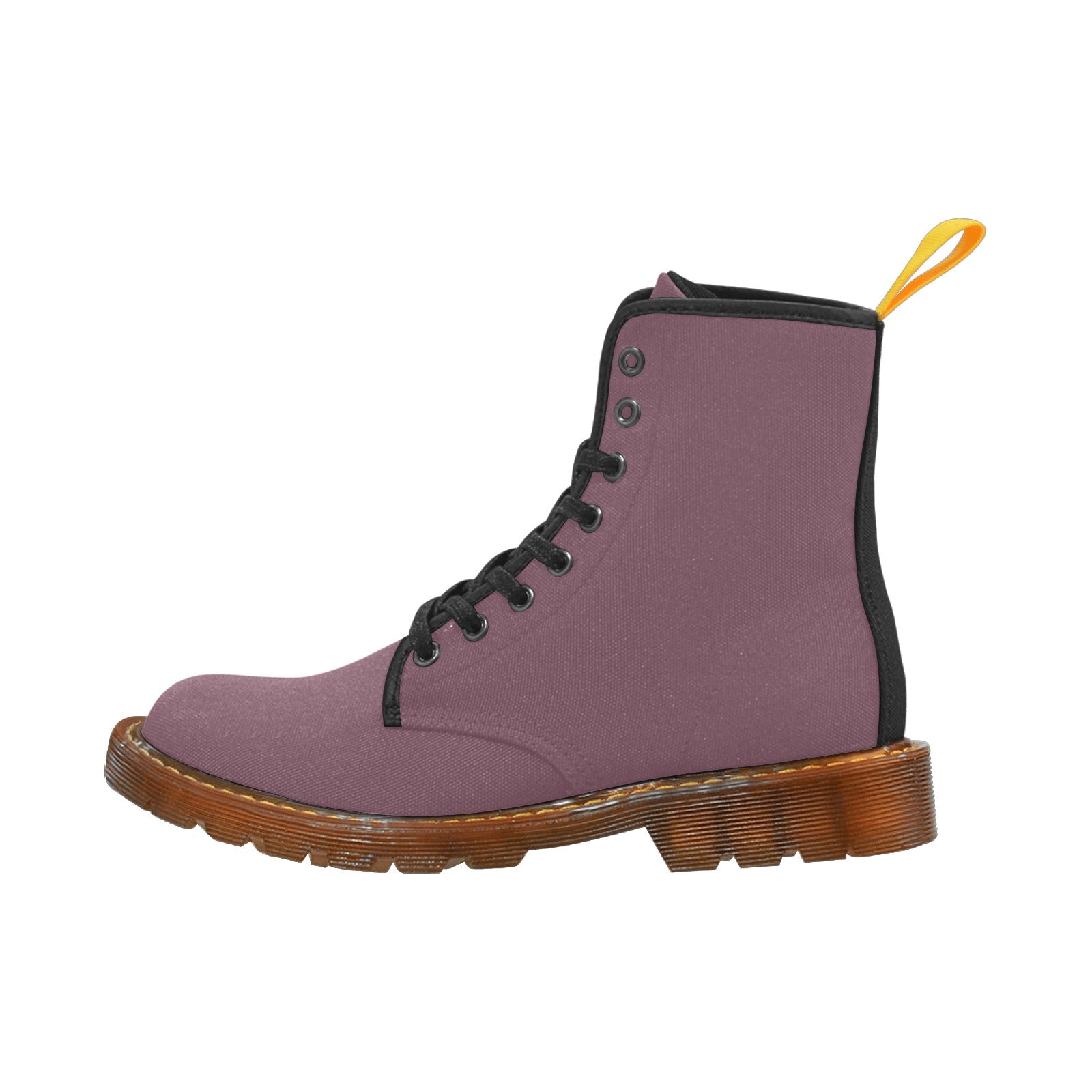 Mauve Wine Custom Canvas Boots For Women Model 1203H