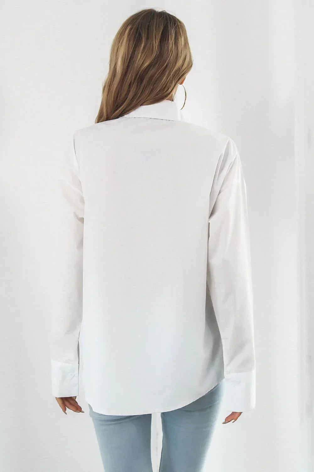 Dropped Shoulder Longline Shirt - Lana Art Sweden
