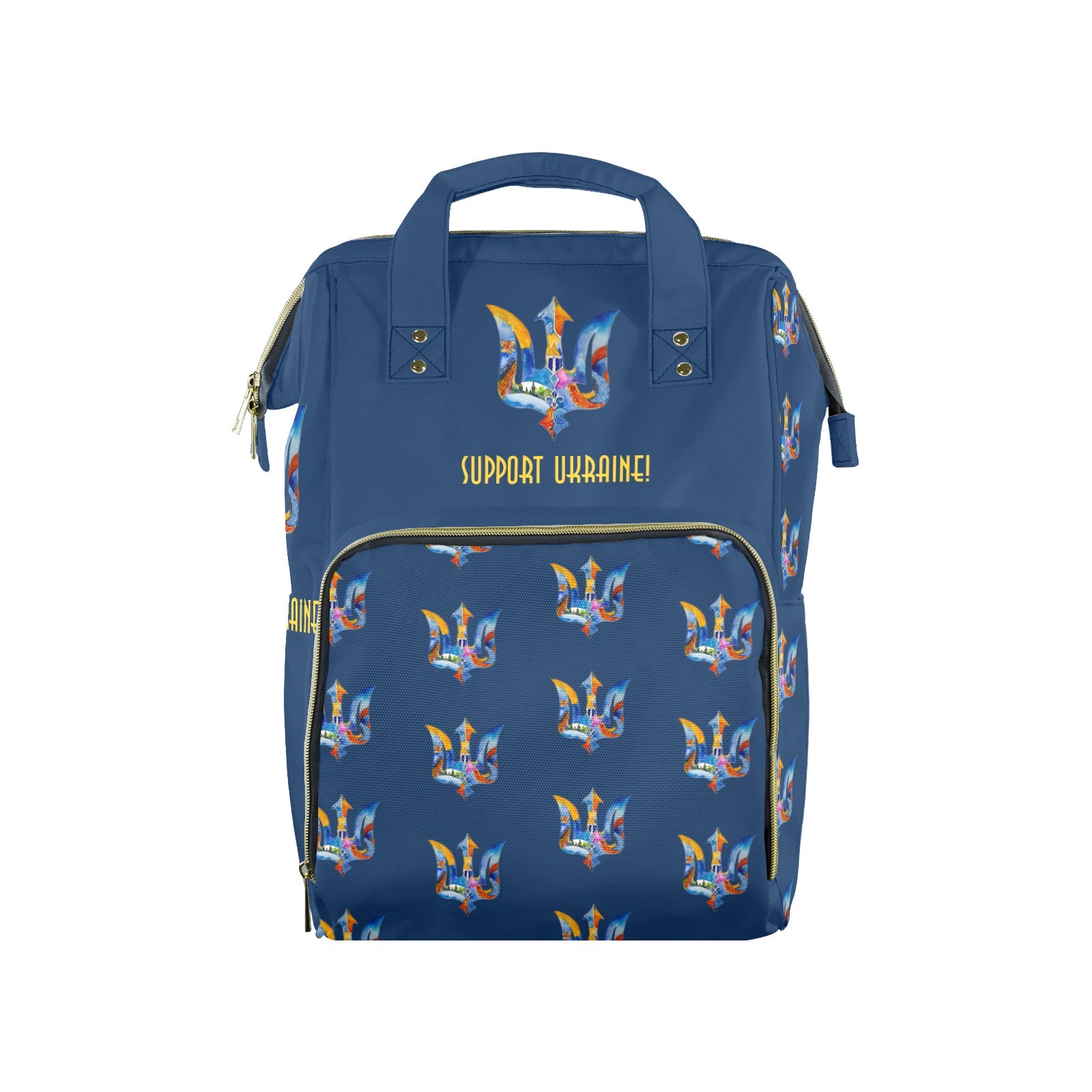 Support Ukraine Trident Multi-Function Travel Diaper Bag-Large