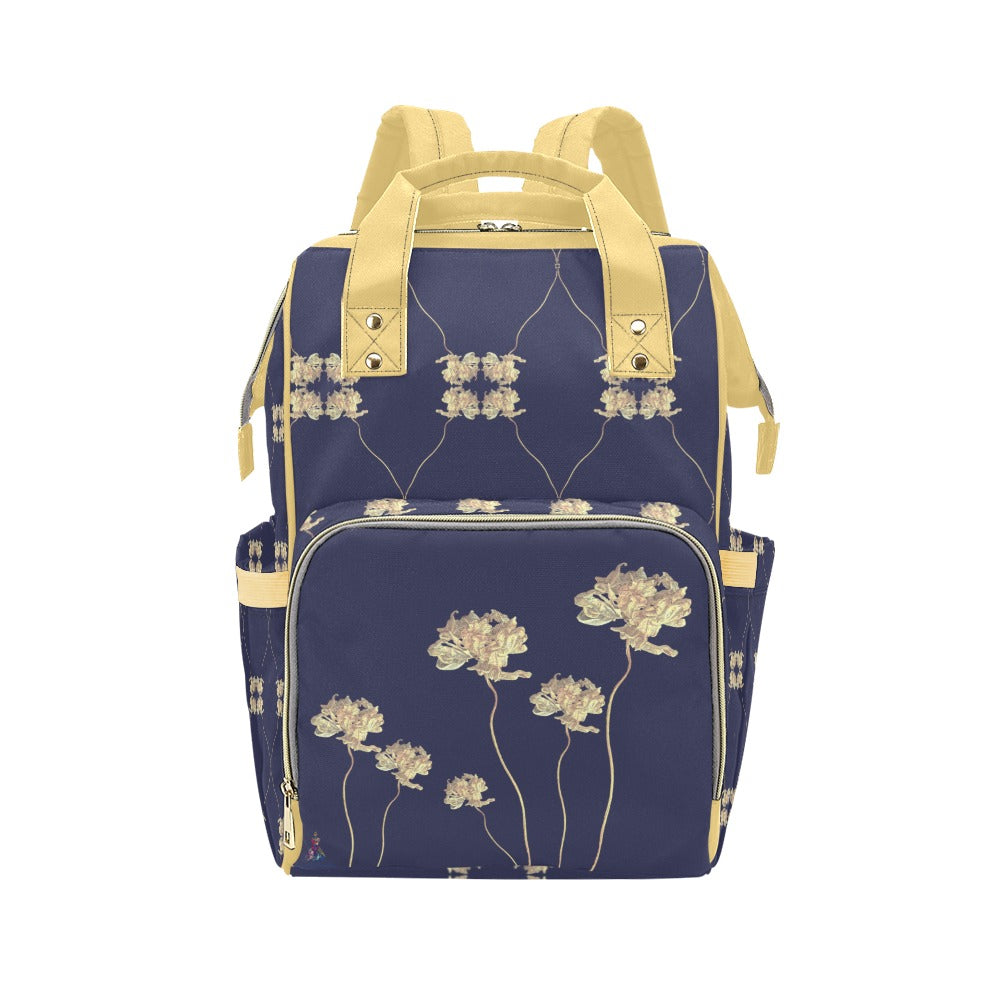 Tulip Evening Blue Multi-Function Diaper Backpack